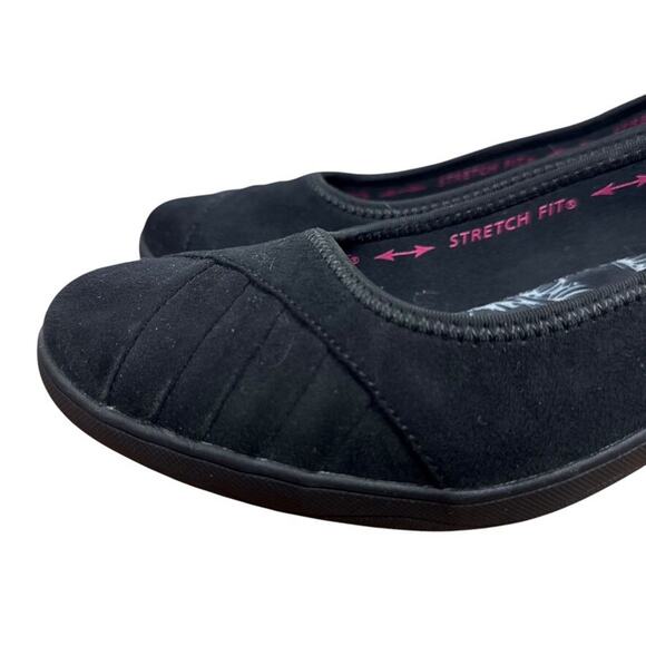 Skechers Kiss Smooch Black Air Cooled Memory Foam Slip On Wedge Shoes Womens 10 - Picture 8 of 16